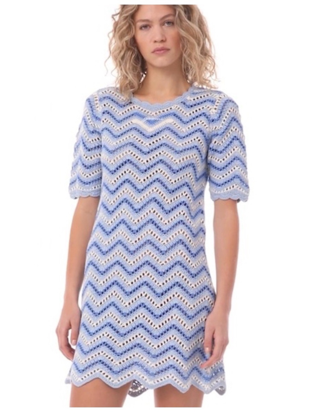 Ganni crochet dress, medium